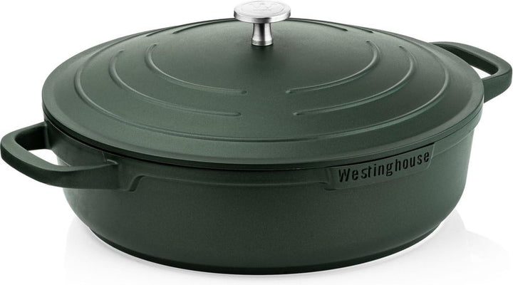 Westinghouse PERFORMANCE SERIES Schmorpfanne mit Deckel, Grosse Bratpfanne 32 cm für Induktion & all
