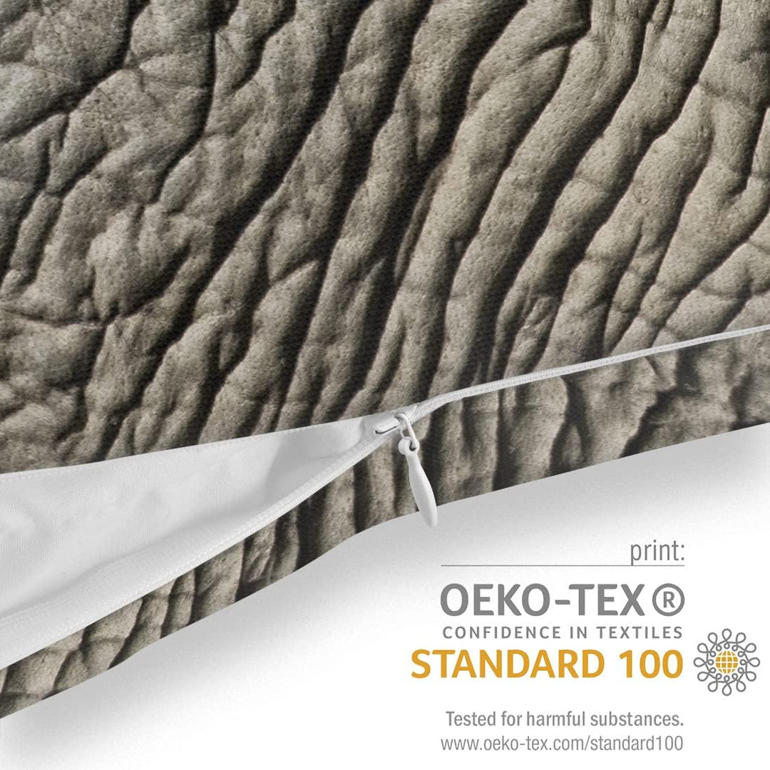 VOID Elefant Elefantenhaut-Druck Kissenbezug Kissenhülle Sofakissen Kissen Deko Outdoor-Kissen Dekok