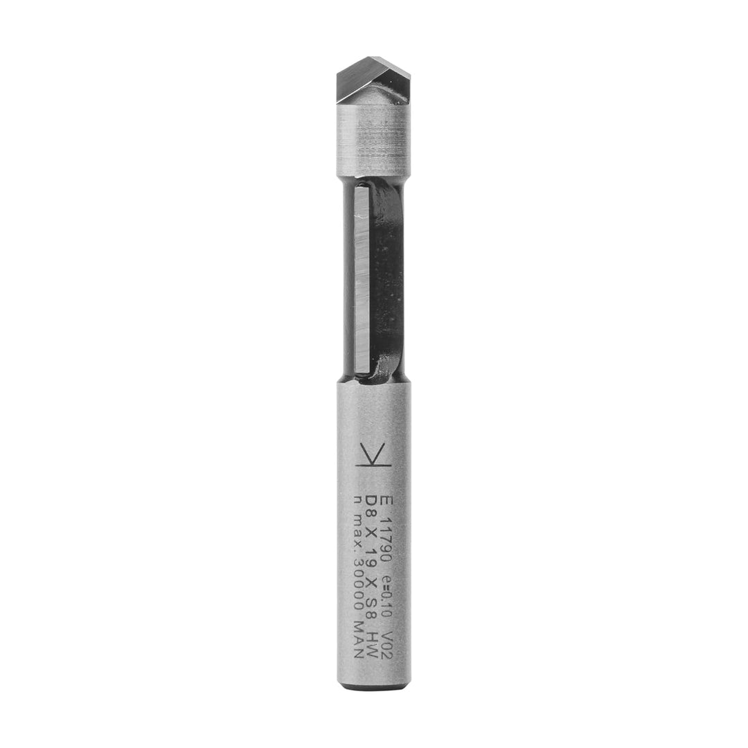 ENT 11790 Ausstechfräser und Kopierfräser HW, Schaft (S) 8 mm, Durchmesser (D) 8 mm, NL 19 mm, SL 32