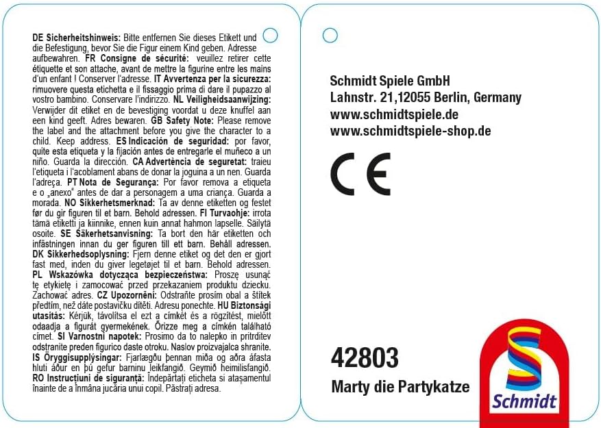 Schmidt Spiele Gabby´s Marty, die Partykatze 0 STK, STK