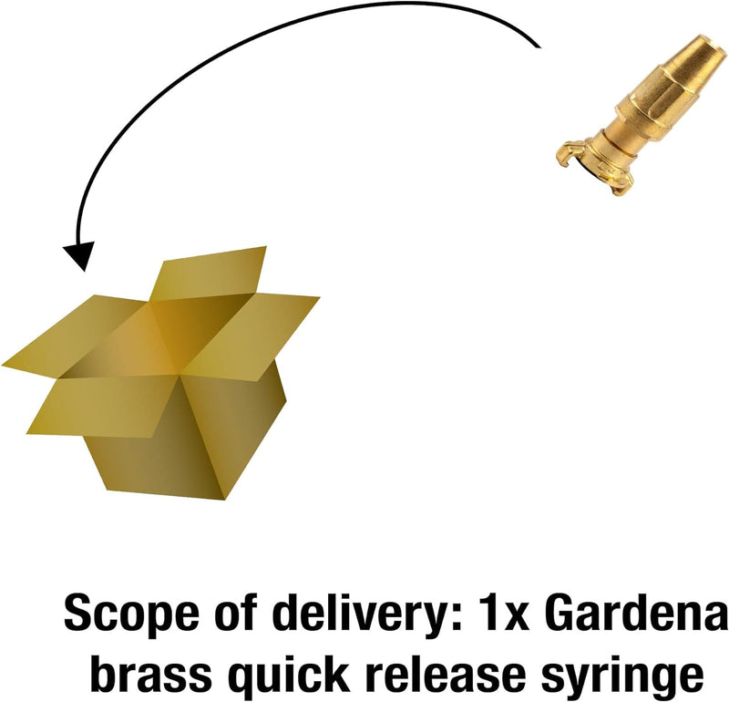 Gardena Messing-Schnellkupplungs-Spritze für 25 mm (1 Zoll)-Schläuche: Schnellkupplungsanschluss mit