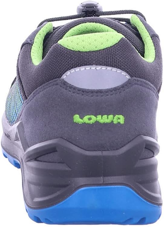 LOWA Halbschuh ZIRROX GTX LO JUNIOR 24 EU Anthrazit Türkis, 24 EU Anthrazit Türkis