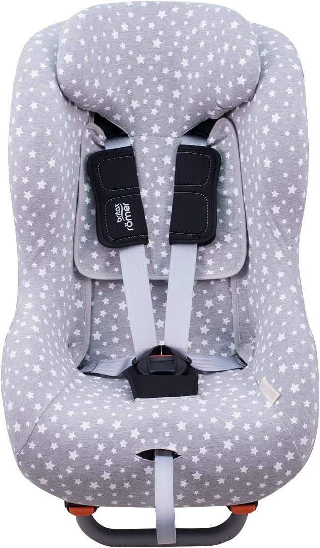 JYOKO KIDS Bezug kompatibel mit Romer Britax Max Way Plus (White Star), White Star