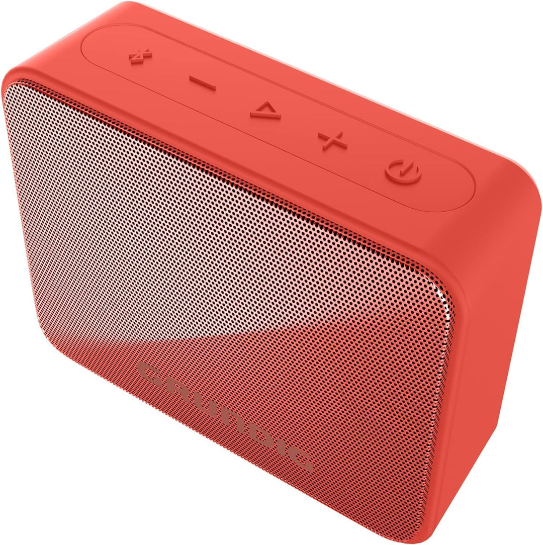 GRUNDIG Solo+ Red Bluetooth Lautsprecher, Soundbox, 3.5 W RMS Leistung, 30 Meter Reichweite, mehr al