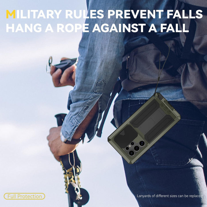 MIYIYQP Kompatibel mit Samsung Galaxy S24 Ultra 5G Handyhülle, Outdoor Powerful Hybrid Schutz stossf