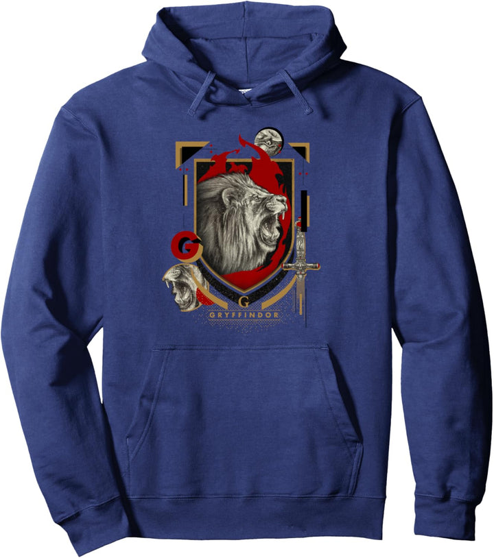 Harry Potter Gryffindor Magicial Mischief Level Up Crest Pullover Hoodie