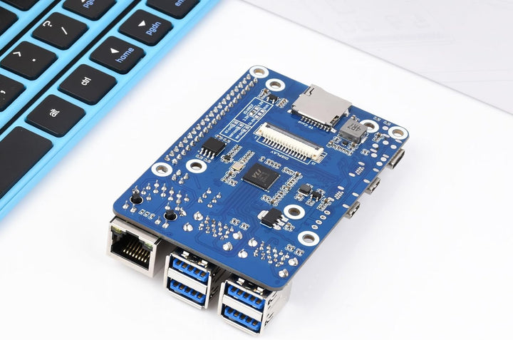 Waveshare CM4-to-Pi4-Adapter for Raspberry Pi CM4, Alternative Solution for Raspberry Pi 4B(Can be U