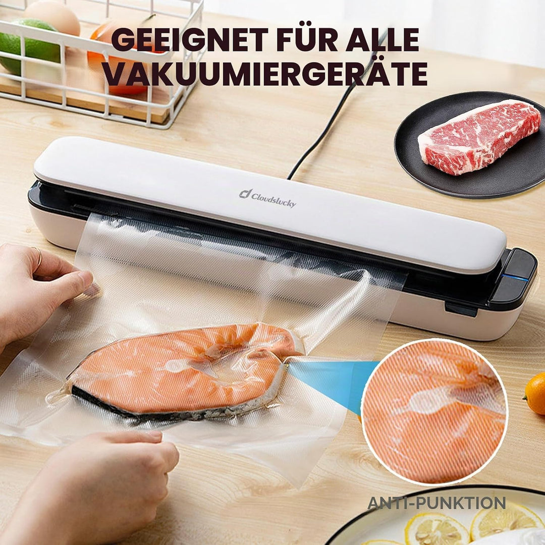 Vakuumierbeutel Lebensmittel 100 Stück 20x30 cm Vakuumbeutel Gefrierbeutel Profi-beutel für alle Vak