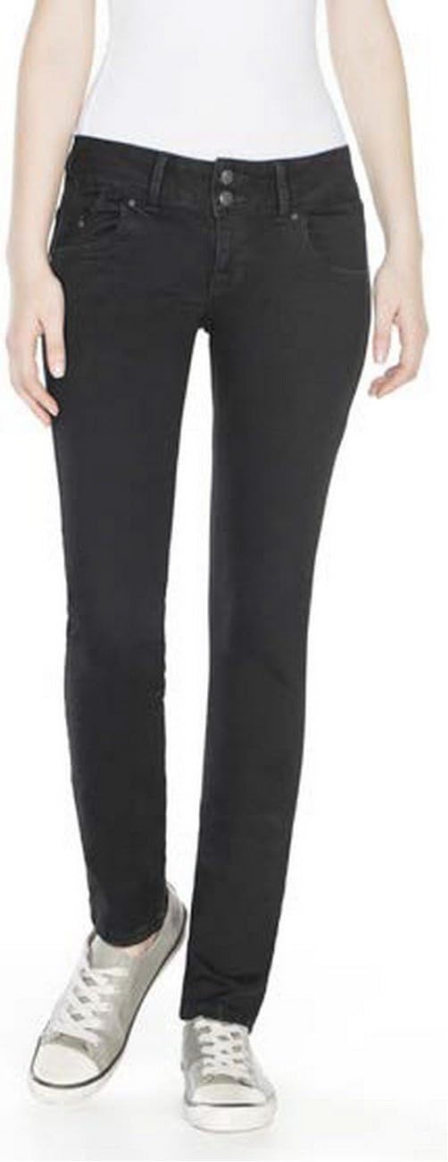 LTB Jeans - Damen - Molly - Low Waist - Slim Fit Jeans - Hosen 24W / 36L Black To Black Wash, 24W /