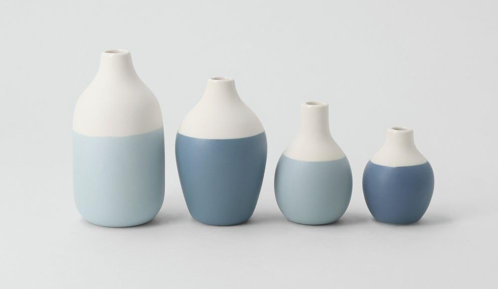 Räder Mini Flaschenvasen blau 4er Set