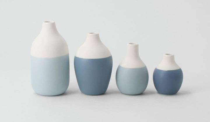 Räder Mini Flaschenvasen blau 4er Set