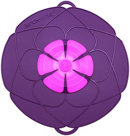 Kochblume L Ø14-24cm | Silikon Überkochschutz | Spritzschutz | Universaldeckel | Premium-Silikon | H