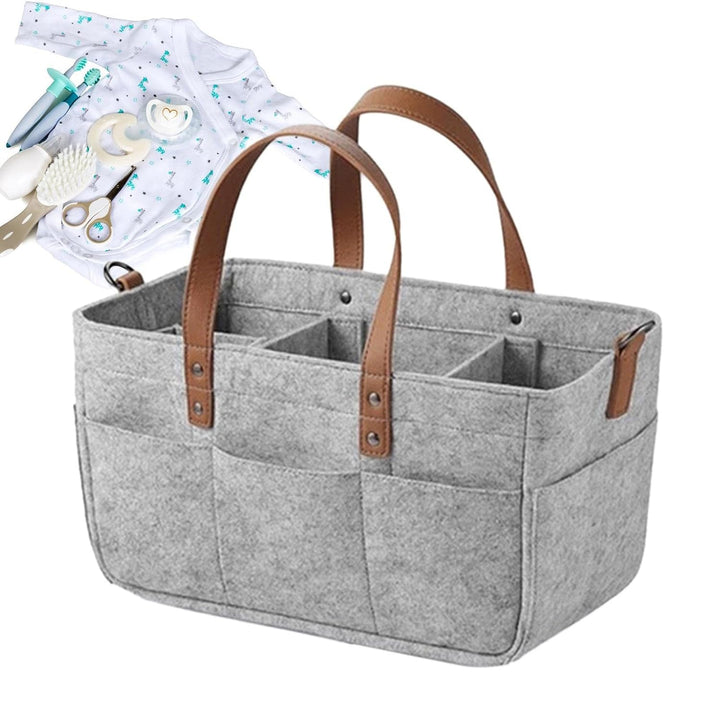 Baby Windel Filztasche, Grosse Wickeltasche Aus Weichem Filz,Multifunktionale Tragbare Windelaufbewa