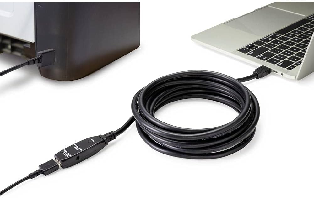Renkforce USB-Kabel USB 3.2 Gen1 (USB 3.0 / USB 3.1 Gen1) USB-A Stecker, USB-A Buchse 10.00 m Schwar