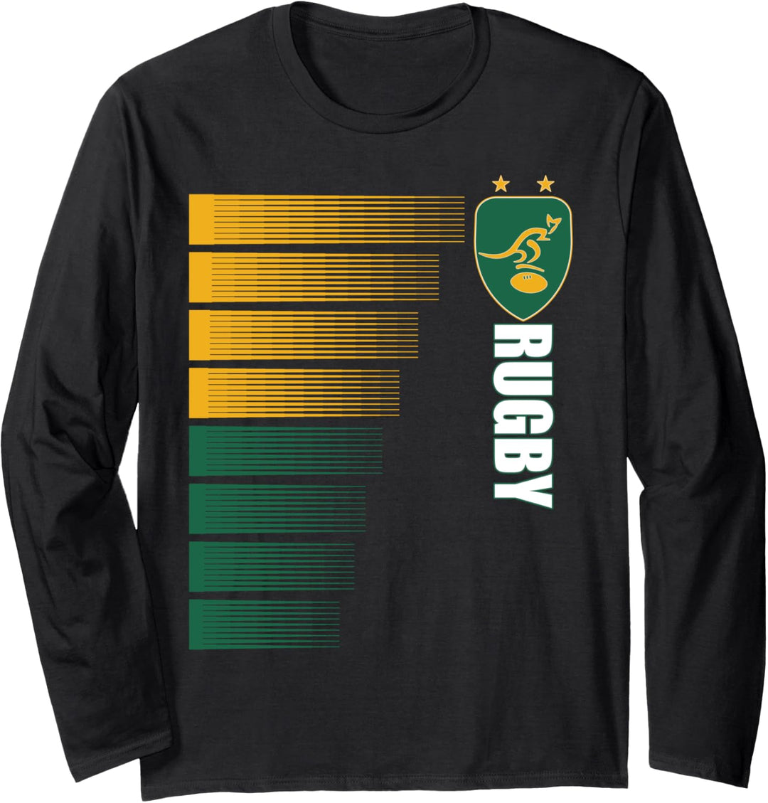 Australien Rugby-Trikot Australier Rugby 2-seitige Langarmshirt