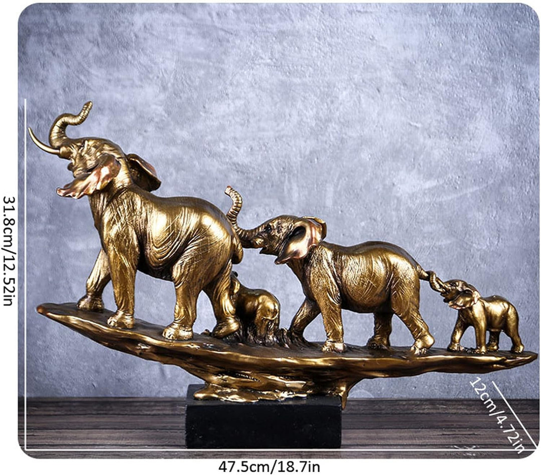 Vinbcorw Elephant Statues Sculptures Desktop Resin Decoration Craft Decorative Statues,54.5 cm Eleph