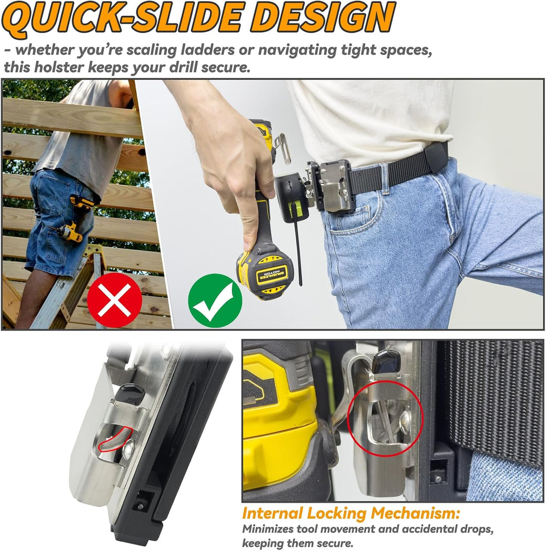 otuiaim Clip-on Werkzeug Gürtelclip - Clip-on Werkzeuggürtelhalter, 304 Edelstahl Werkzeugclips für
