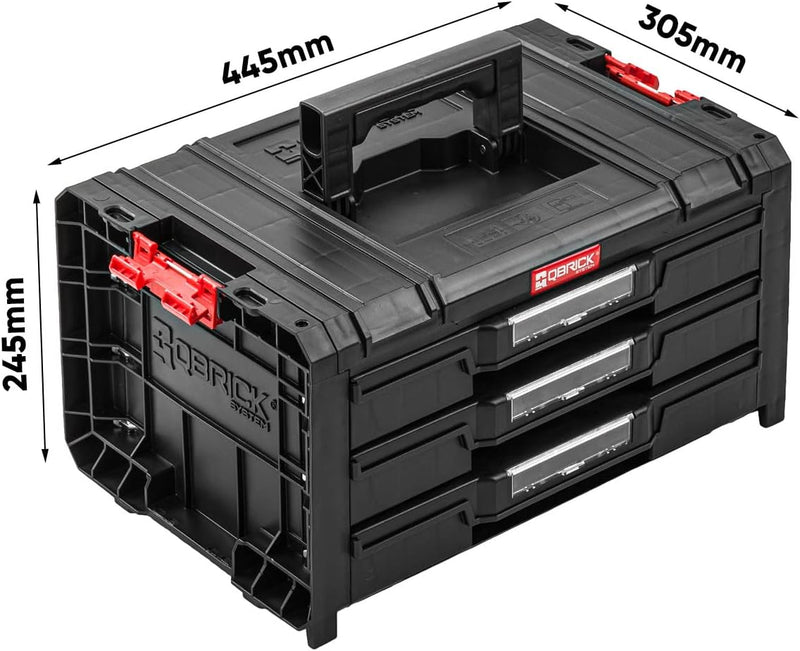 PAFEN Rollende Werkstatt Werkstattschublade - 500 x 325 x 860 mm – Premium Werkzeugkasten auf Rädern