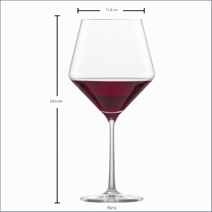 Schott Zwiesel 141104 Pure Bourgogne Goblet, 0.69 L, 6 Stück Single Burgundy goblet, Single Burgundy