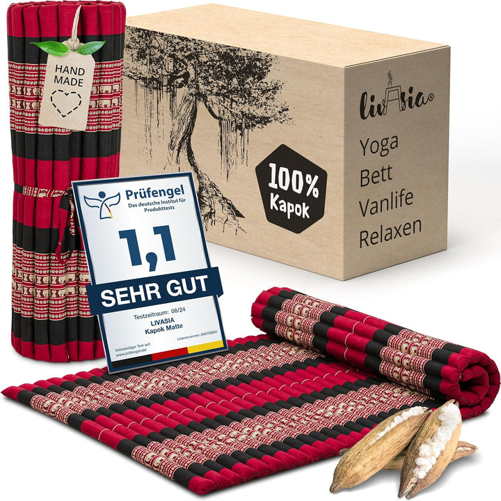 livasia Rollmatte Rollmatratze L-200x110x4,5cm, Gästebett Gästematratze 1 Person, Reisebett Kofferra