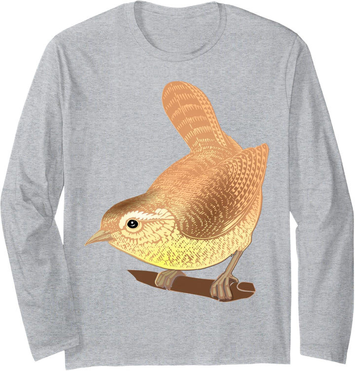 Brauner Spatzvogel Langarmshirt