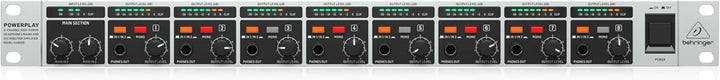 Behringer POWERPLAY HA8000 V2 8-Kanal-Hochleistungs-Kopfhörer-Misch- und Verteilverstärker, POWERPLA