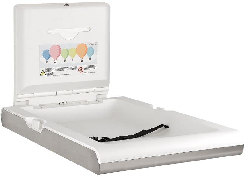Mediclinics vertikaler Wickeltisch CP0016VCS aus Edelstahl mit Biocote®-Schutz