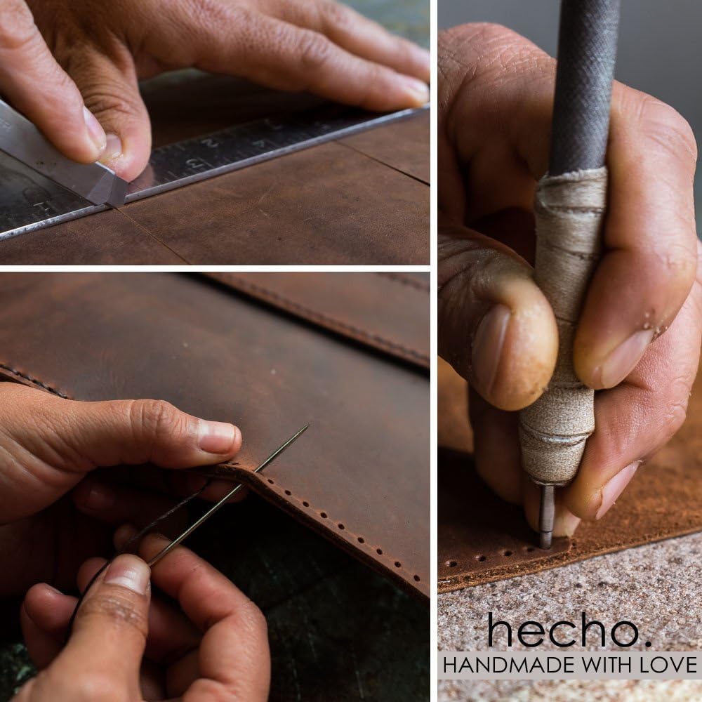 hecho. Leder Hülle Pablo für MacBook Pro 14 Hülle (M1-M3 | 2021-2023) - Handgefertigt | Leder | Fair