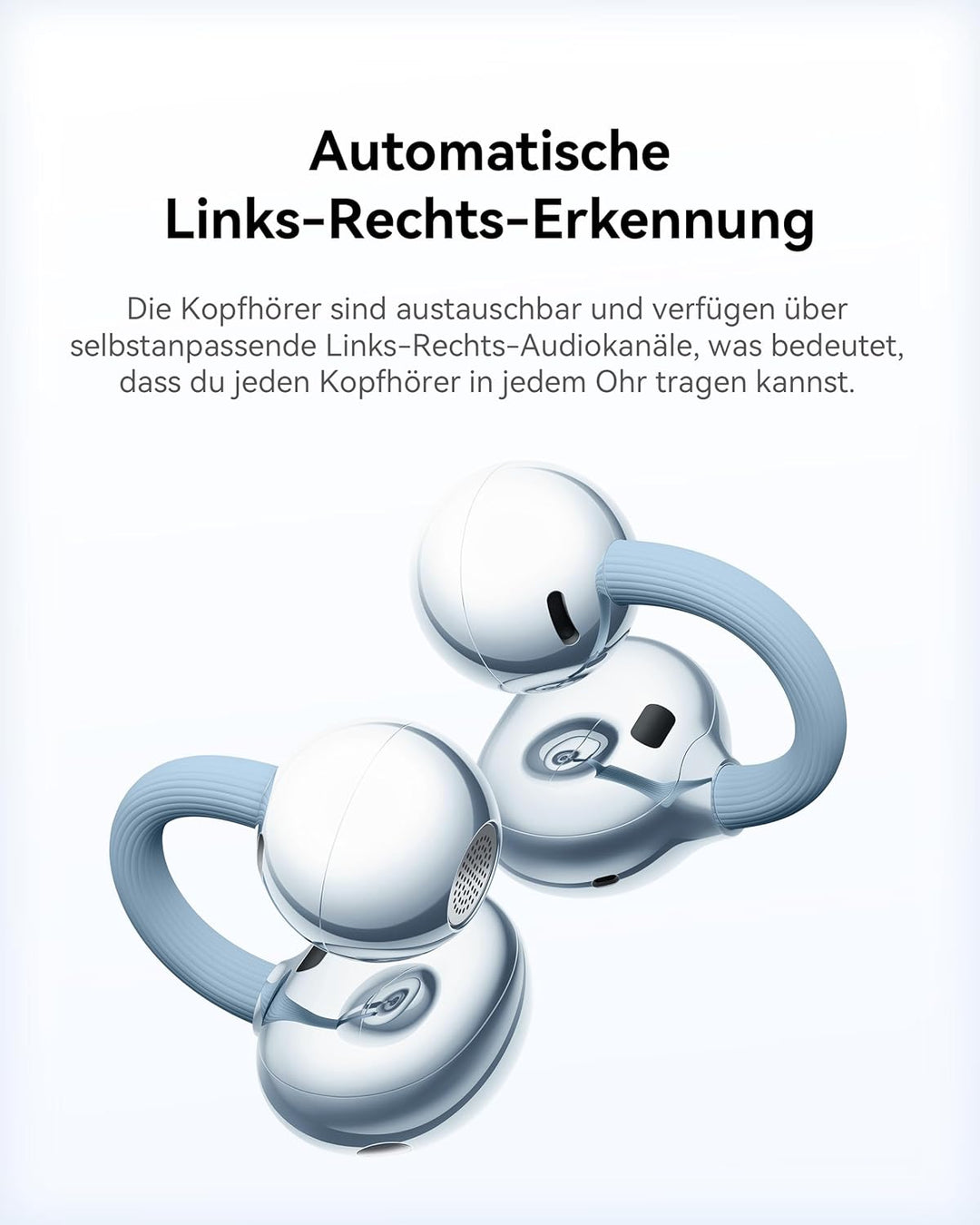HUAWEI FreeClip 2 Weiss + Band 10, Kabellos Bluetooth Kopfhörer, Open-Ear-Kopfhörer, Besonders leich