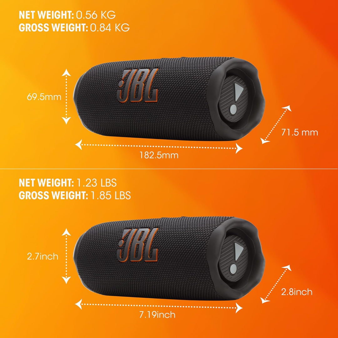 JBL Flip 7 - Tragbarer, wasserdichter und sturzsicherer Lautsprecher - Schwarz Flip 7 Schwarz, Flip