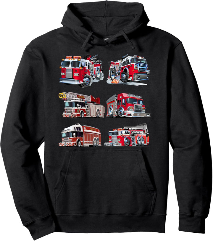 Feuerwehrauto Kinder Feuerwehrmann Weihnachtsgeschenke Pullover Hoodie