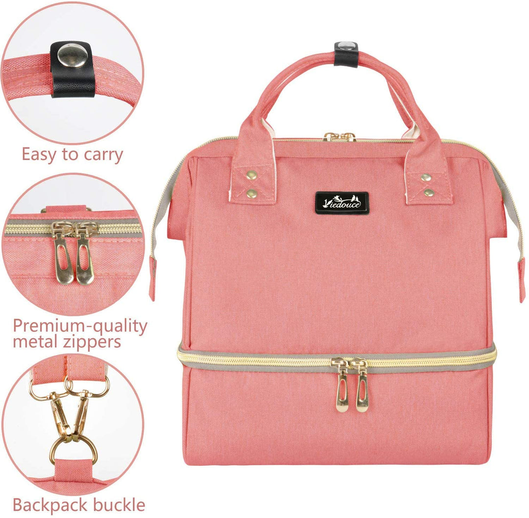 Viedouce Baby Wickeltasche Rucksack, Wickelrucksack klein, Milchpumpe Tasche Rucksack, Picknicktasch