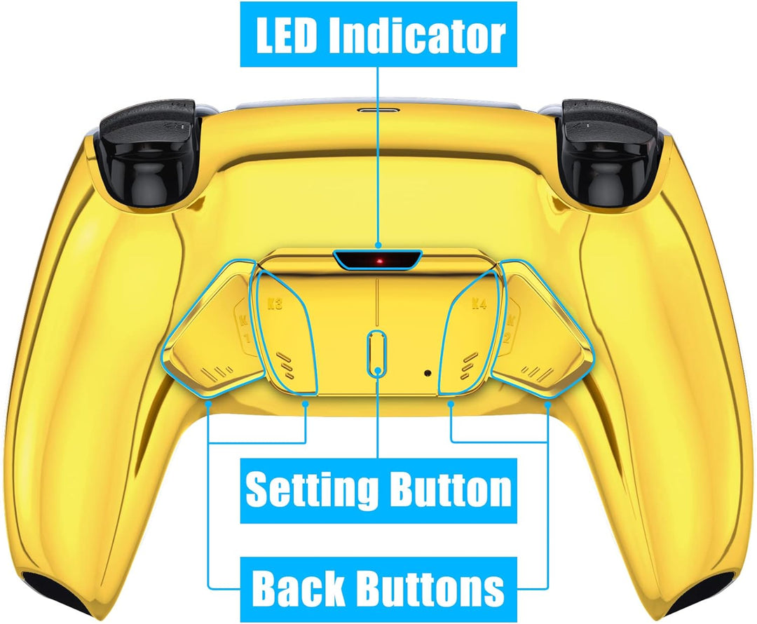 eXtremeRate Programmierbar RISE4 Remap Kit für ps5 Controller BDM-010/020,Remap Board&Rückplate Gehä