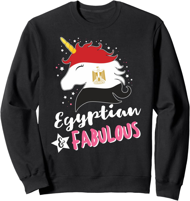 Ägyptische Einhorn Ägypten Flagge Sweatshirt