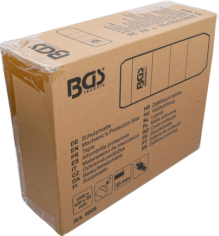 BGS 4805 | Schutzmatte | 1200 x 435 x 35 mm | faltbar | abwischbar | Mechanikermatte