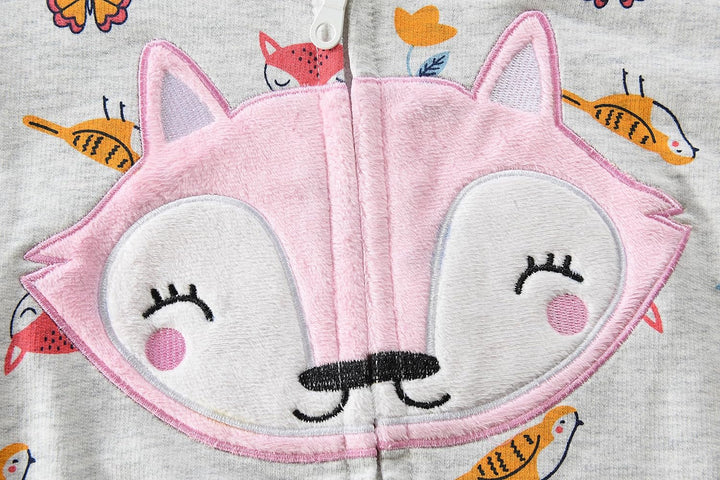EULLA Kinder Mädchen Zip Up Hoodie Sweatjacke Kapuzenjacke Kapuzenpullover Langarm Baumwolle Einhorn