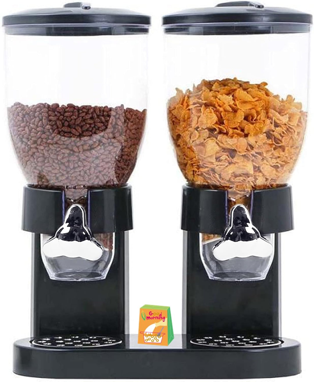 Cornflakes & Süssigkeiten, Müslispender doppelt, mit Portionierer, Cerealienspender, Cornflakes Spen