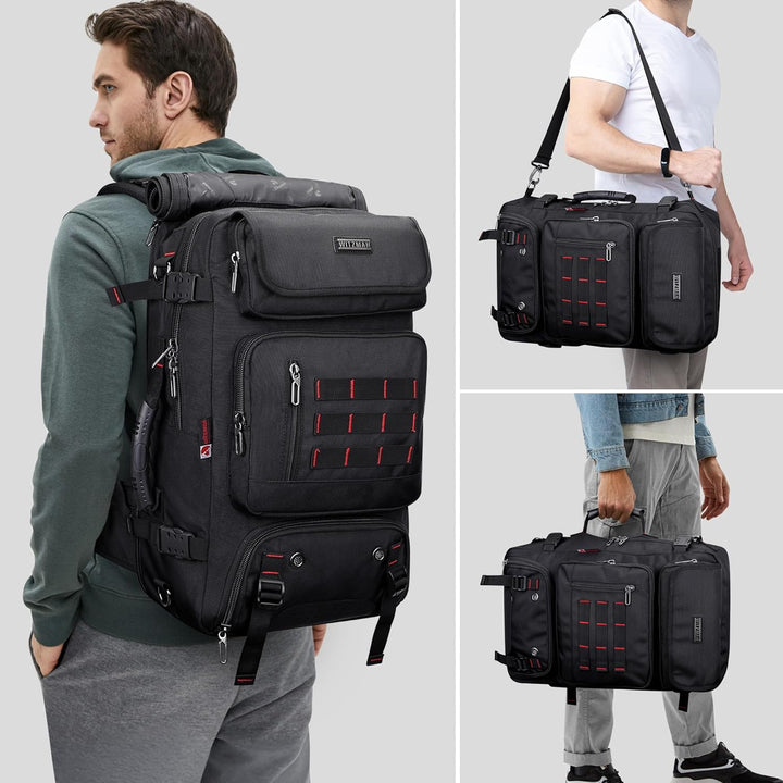 WITZMAN Reiserucksack Herren Gross Reisetasche Reiserucksack Handgepäck Flugzeug mit USB Ladeanschlu