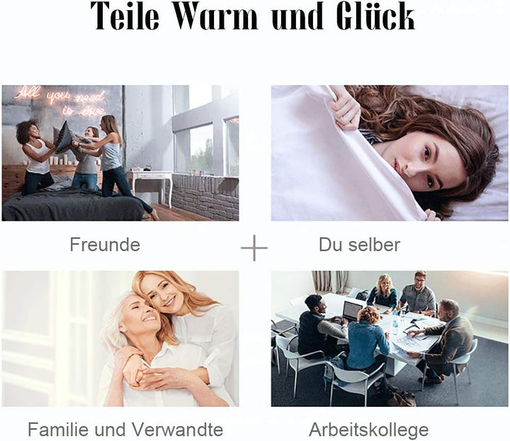 Michorinee Winter Plüsch Bettwäsche Set 200x200 Cashmere Touch Flauschig &amp; Warme Coral Fleece Uni Be