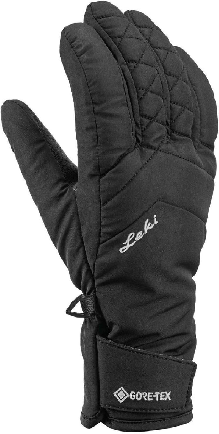 LEKI Damen Sveia GTX Handschuhe Skihandschuhe Fingerhandschuhe 7 Schwarz, 7 Schwarz