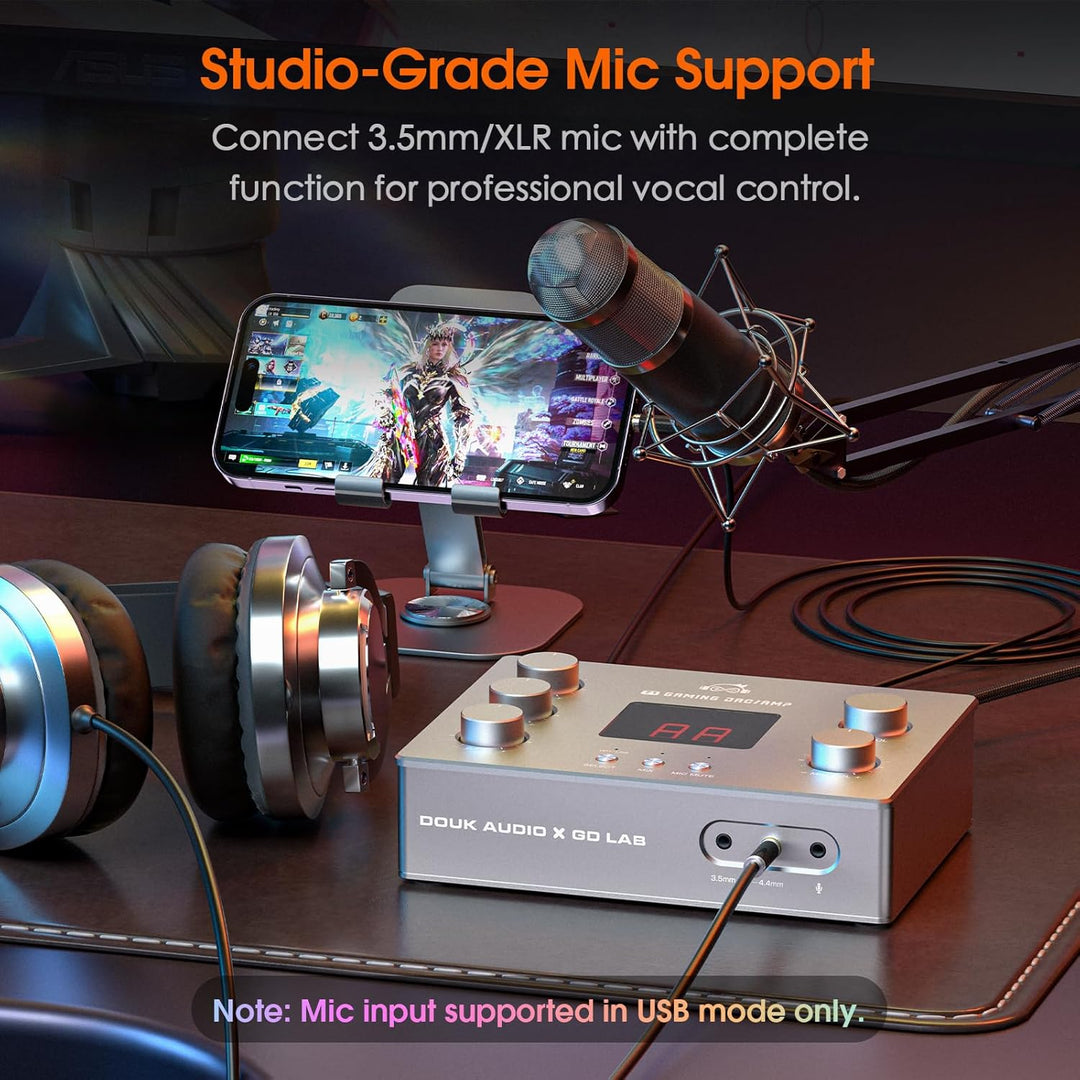 Douk Audio x GD-LAB Z1 Gaming-DAC: Verstärker für FPS-Spiele mit ESS9039Q2M-Chip, Symmetrischem 4,4-