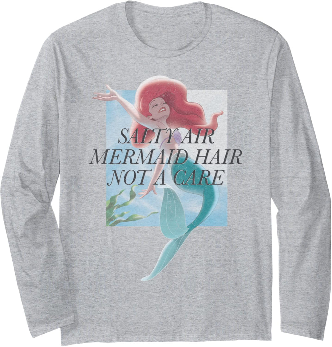 Disney The Little Mermaid Ariel Not A Care Poster Langarmshirt