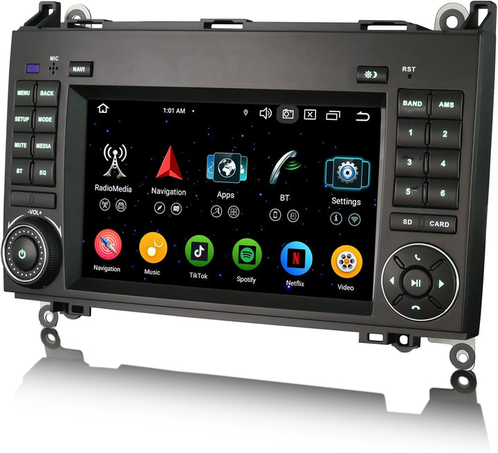 Erisin Android 13 8-Kern 4GB+64GB Autoradio GPS Navi für Mercedes Benz A/B Klasse W169 W245 Sprinter