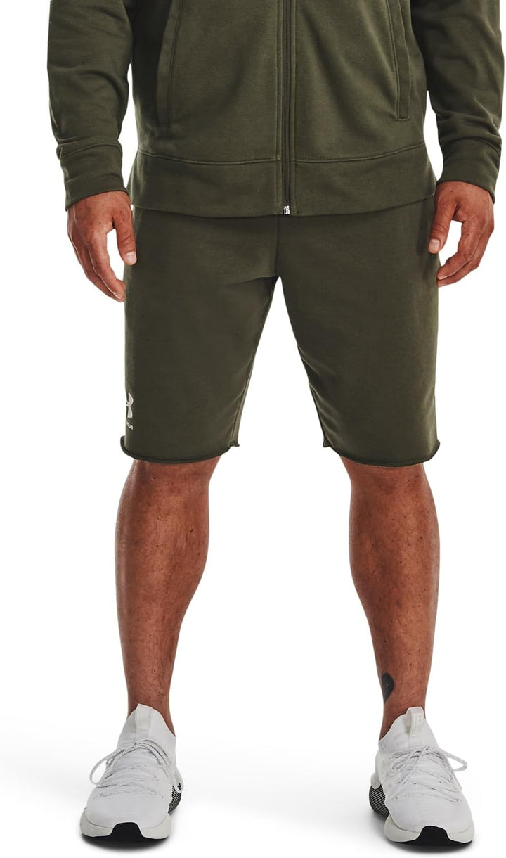 Under Armour Herren Rival Terry Feuchtigkeit Wicking schnell trocknend Shorts L (390) Marine Od Gree