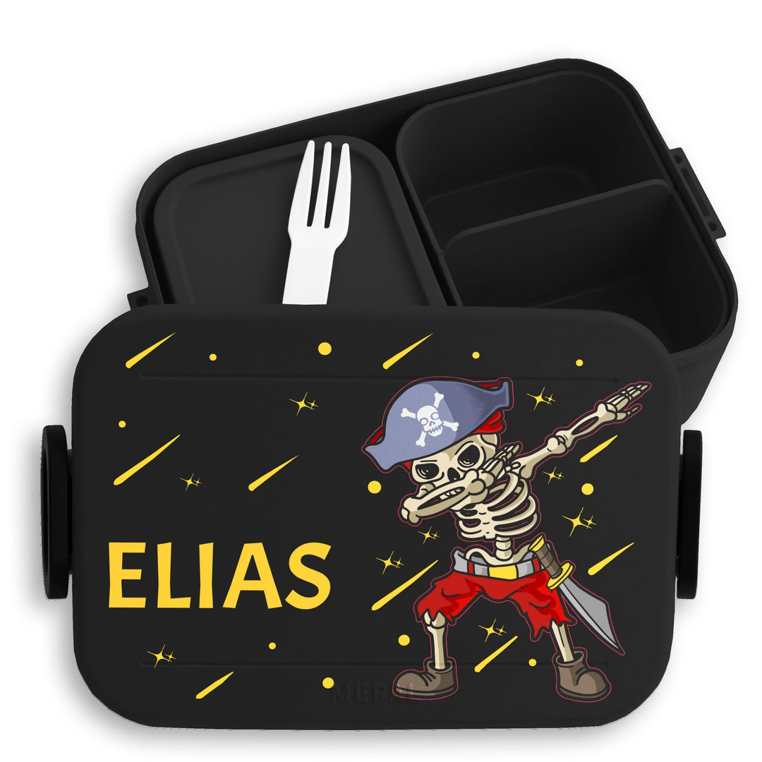 Bento Box Midi Lunchbox für Mepal Bentobox - Pirat - Piraten Brotdose Kinder | Dab Piraten Skelett D