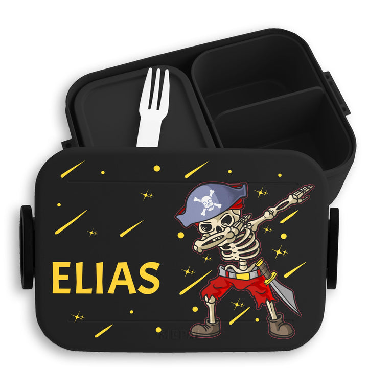 Bento Box Midi Lunchbox für Mepal Bentobox - Pirat - Piraten Brotdose Kinder | Dab Piraten Skelett D