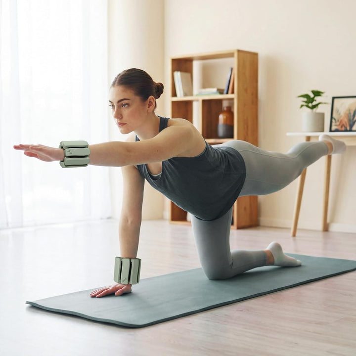 Sportneer tragbare Gewichtsmanschetten – 2er-Set (Jeweils 1 kg) für Damen und Herren, modisches knöc