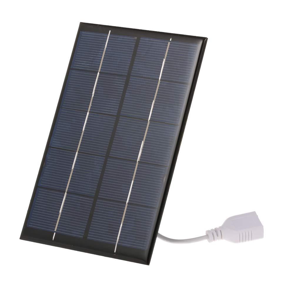 2.5W / 5V tragbares Solar-Ladegerät mit USB-Anschluss monokristallines Silikon kompaktes Solarpanel-