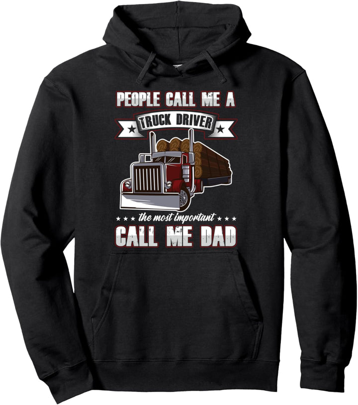 Stolzer Trucker-Vater LKW-Fahrer Geschenke zum Vatertag Pullover Hoodie