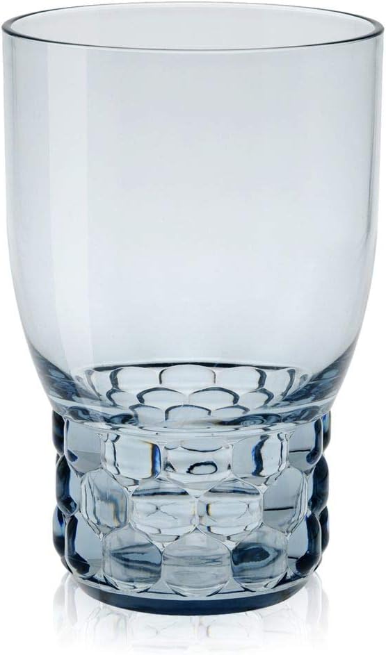 Kartell Jellies Family Tellern, tischtts, Gläsern, Schüsseln und Karaffen, Plastik, hell blau, 8.5